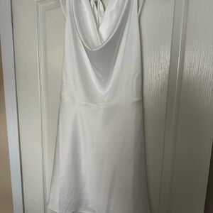 Abercrombie & Fitch White Backless Dress